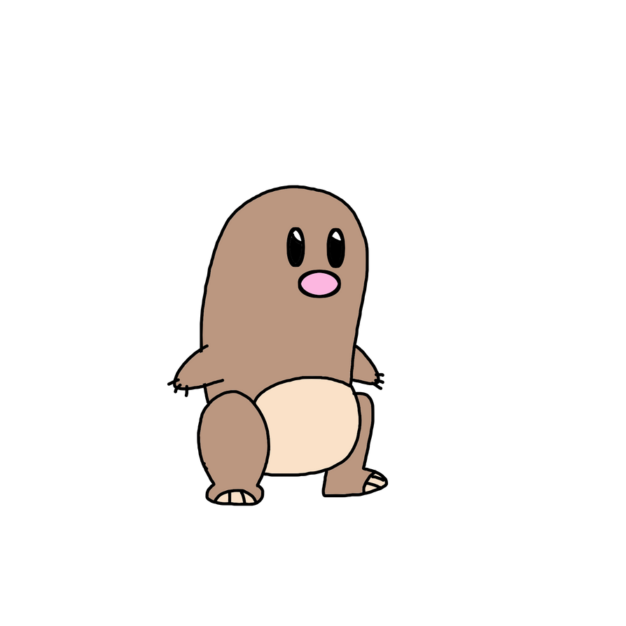 Diglett with full body by Ultra-Shounen-Kai-Z on DeviantArt