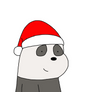 Panda Bear with Santa Claus hat
