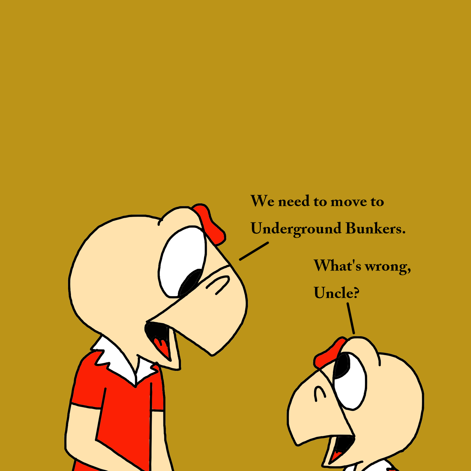 Condorito telling Cone to move to Bunker by Ultra-Shounen-Kai-Z on ...