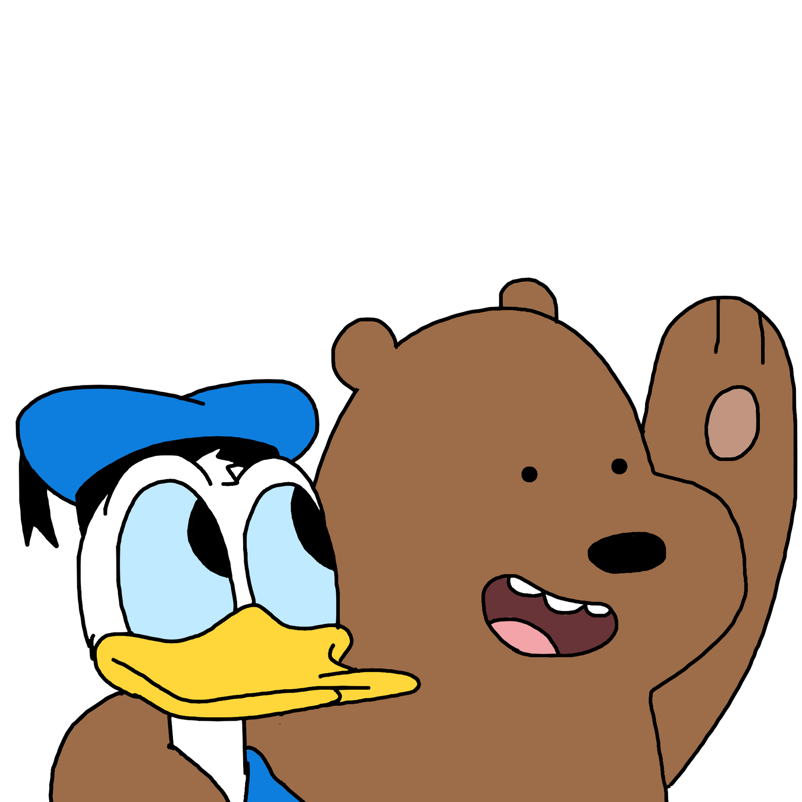 Grizzly Bear with Donald Duck