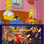 Homer and Bart plays Street Fighter X Tekken