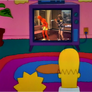 Homer and Lisa watching El Chapulin Colorado