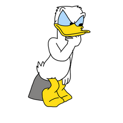 Donald Duck as the Thinker