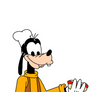 Goofy as hot dog seller