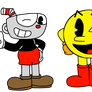 Pac-Man and Cuphead