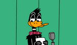 Daffy Duck as radio host from The Ducksters by Ultra-Shounen-Kai-Z