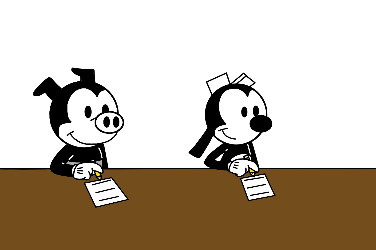 Piggy and Toby writing letters to Santa Claus by Ultra-Shounen-Kai-Z on ...