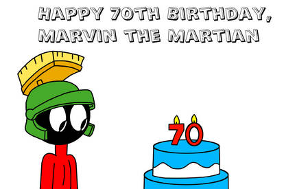 Happy Late 70th Birthday, Marvin the Martian