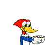 Woody Woodpecker with candy corns