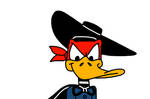 Daffy Duck as Scarlet Pumpernickel
