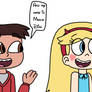 Star and Marco meets Tintin and Snowy