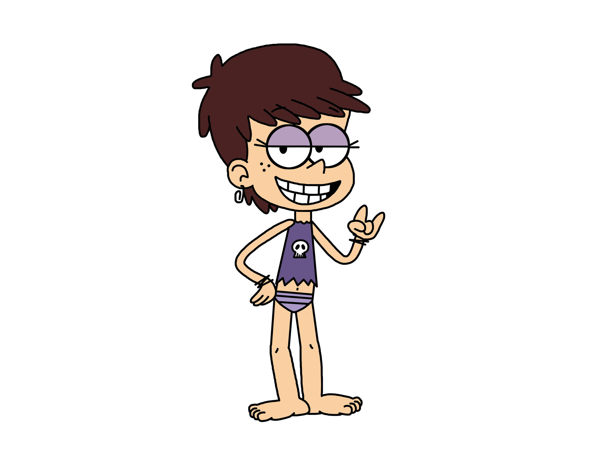 Luna Loud with her swimsuit by MegaShonenOne64 on DeviantArt