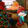 Smurf Village replica at Mall - Papa Smurf