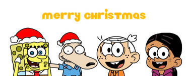 Merry Christmas from Nicktoon characters