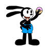 Oswald with a donut