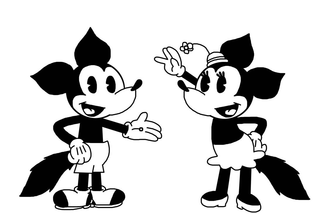 Roxy Mouse Foxy and Roxy - Mickey Mouse shorts style by Ultra-Shounen-Kai-Z on ...
