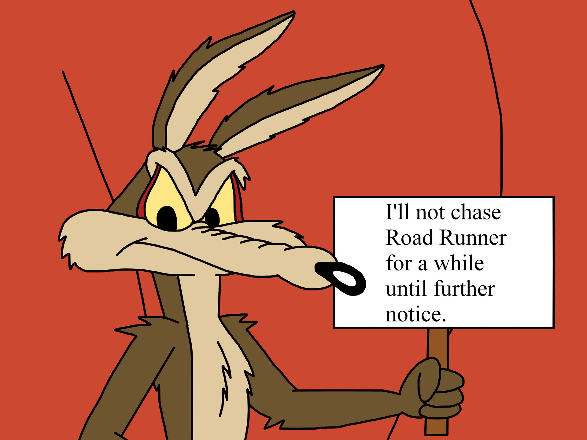 Coyote will not chase Road Runner for a while by Ultra-Shounen-Kai-Z on ...