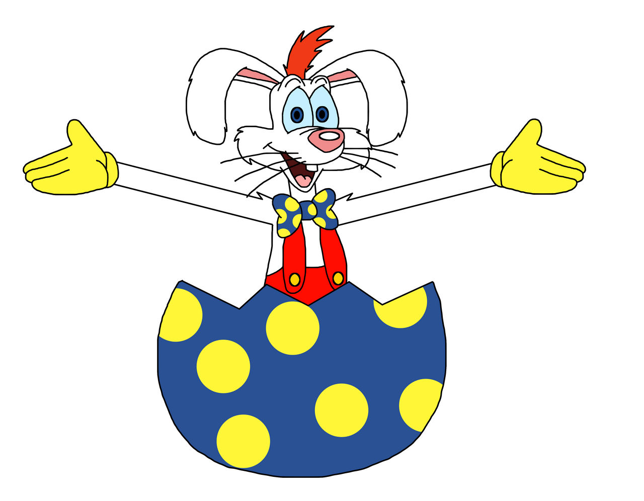 Roger Rabbit on easter egg by Ultra-Shounen-Kai-Z on DeviantArt