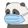 Panda Bear with surgical mask