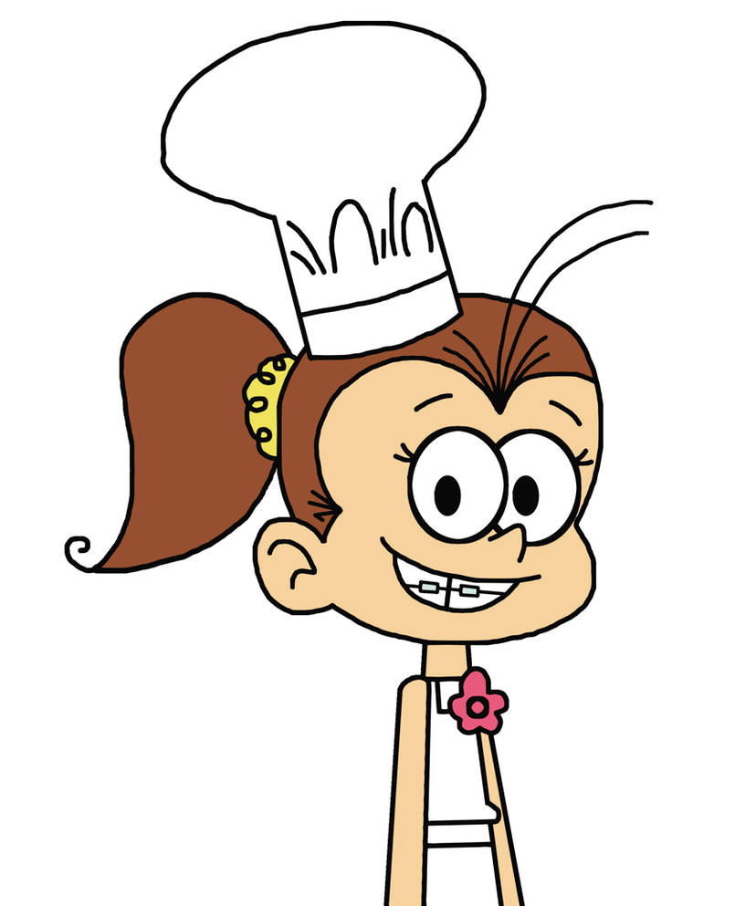 Luan Loud with apron and cook hat by UltraShounenKaiZ on DeviantArt
