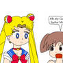 Chiyo Mihama seeing Sailor Moon
