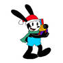 Oswald carrying Christmas gifts