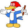 Woody Woodpecker with pencil - remake