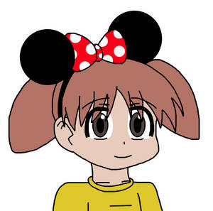Chiyo Mihama with Minnie Mouse ears headband