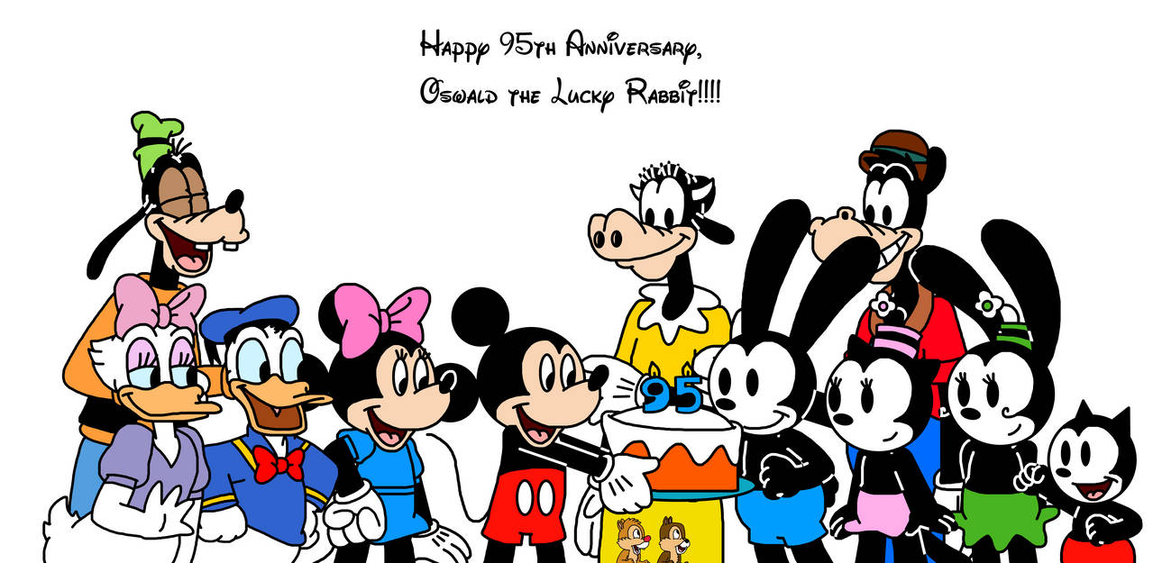 Happy 95th Birthday, Oswald the Lucky Rabbit by Ultra-Shounen-Kai-Z on ...