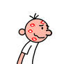 RQ - Greg Heffley with kisses on face