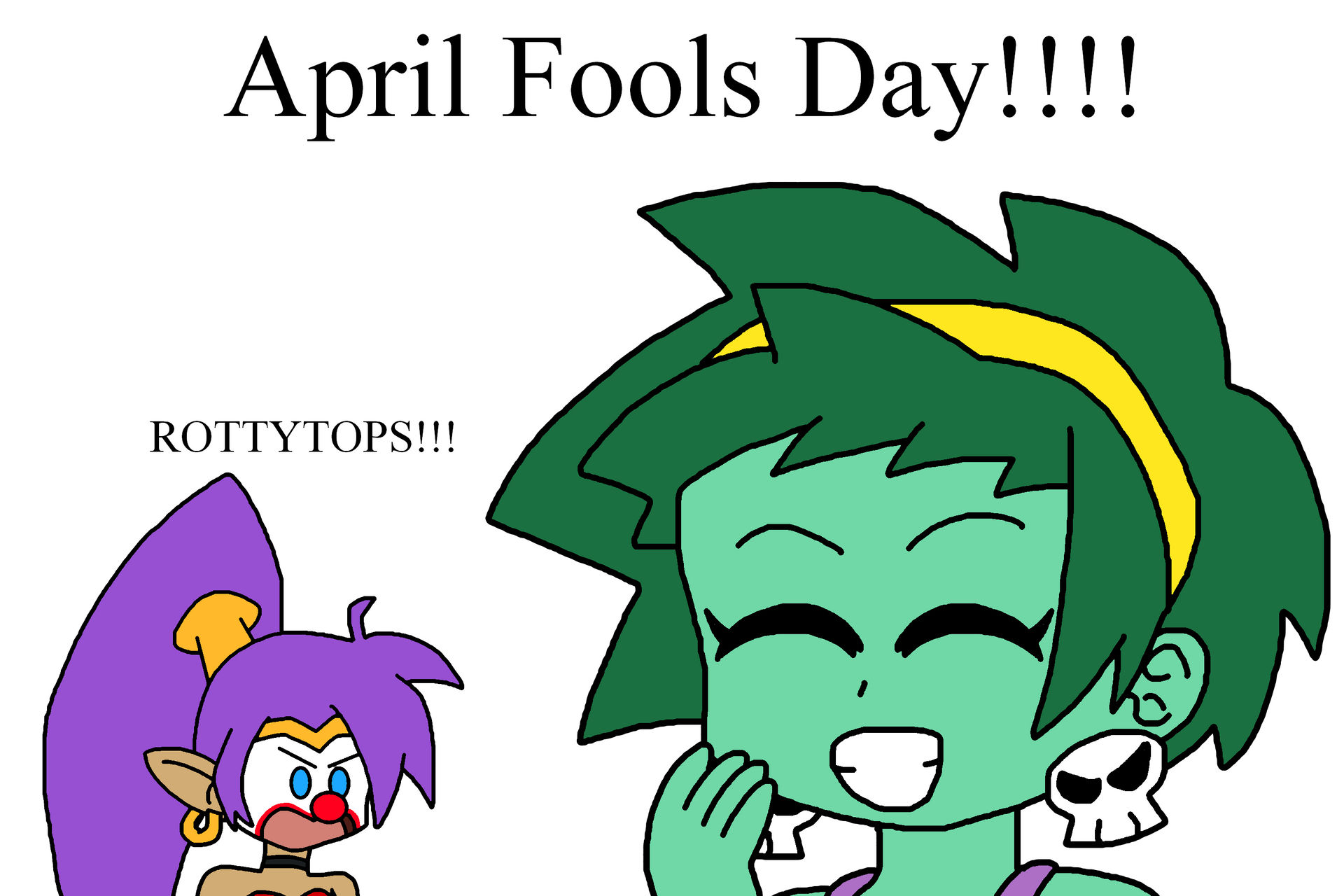 Shantae pranked by Rottytops by Ultra-Shounen-Kai-Z on DeviantArt