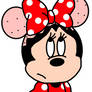 Minnie with half bad on top of head