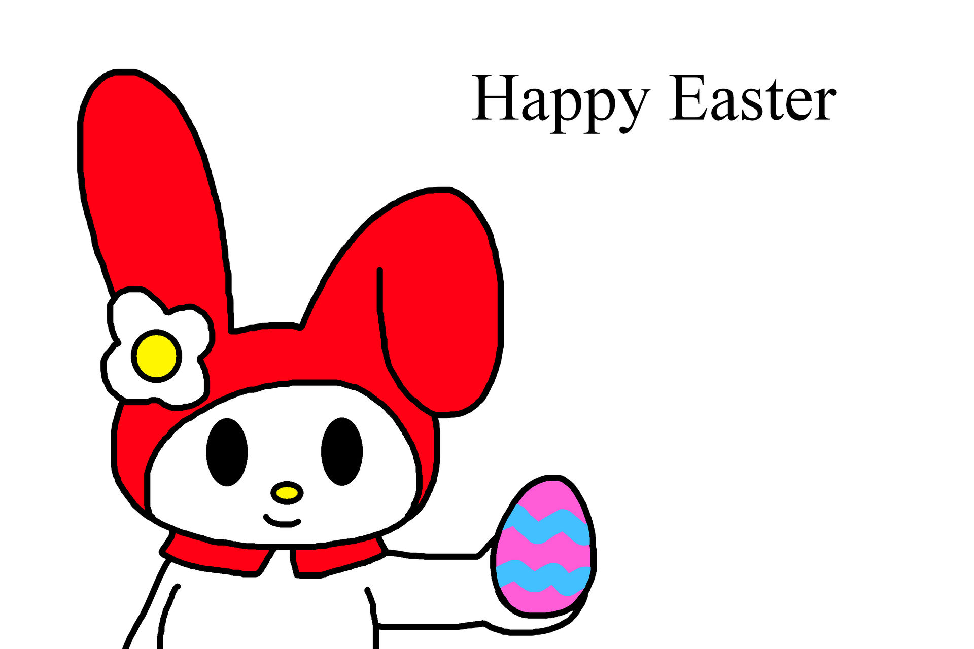 Happy Easter from My Melody by Ultra-Shounen-Kai-Z on DeviantArt