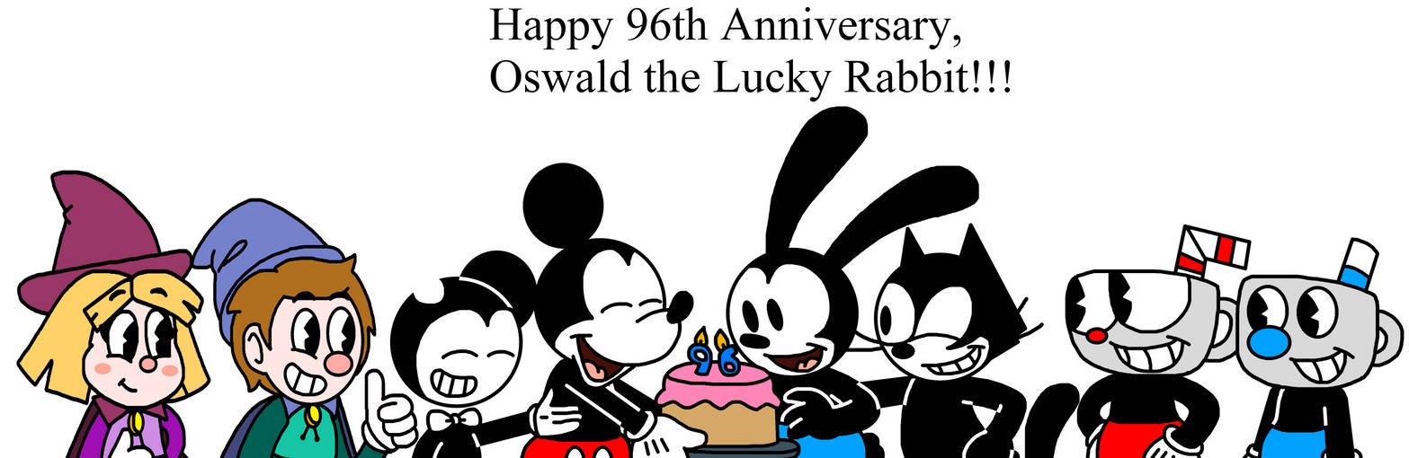 Happy 96th Anniversary, Oswald the Lucky Rabbit by Ultra-Shounen-Kai-Z ...