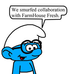 The Smurfs got collaboration with FarmHouse Fresh by Ultra-Shounen-Kai-Z