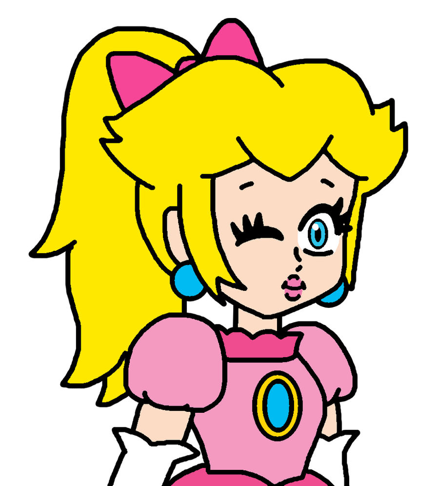Princess Peach With Hairbow By Ultra Shounen Kai Z On DeviantArt princess-peach-with-hairbow-by-ultra-shounen-kai-z-on-deviantart