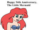 Happy Late 34th Anniversary, The Little Mermaid by Ultra-Shounen-Kai-Z