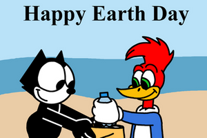 Happy Earth Day from Felix and Woody