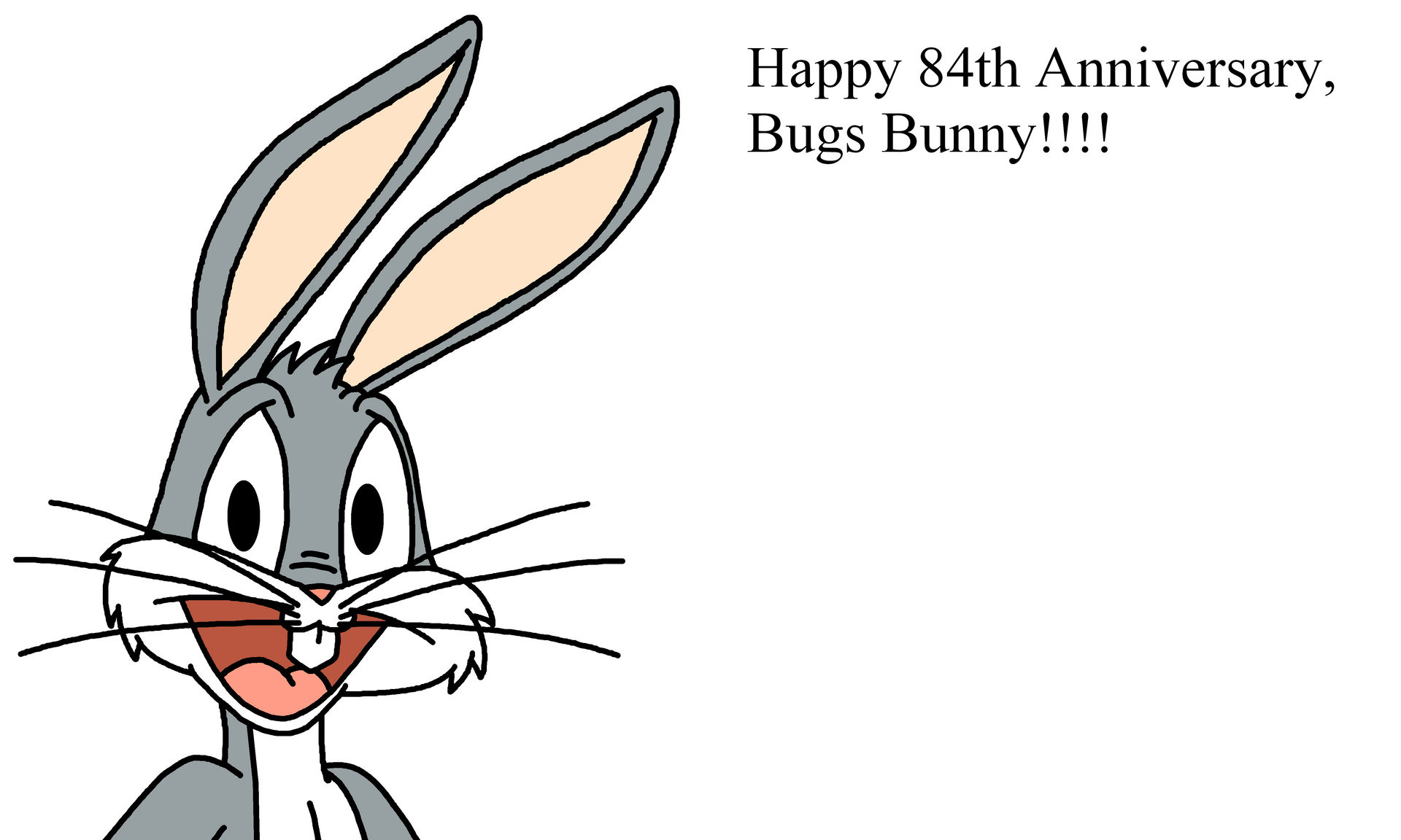 84 Bug Happy 84th Anniversary, Bugs Bunny by Ultra-Shounen-Kai-Z on DeviantArt