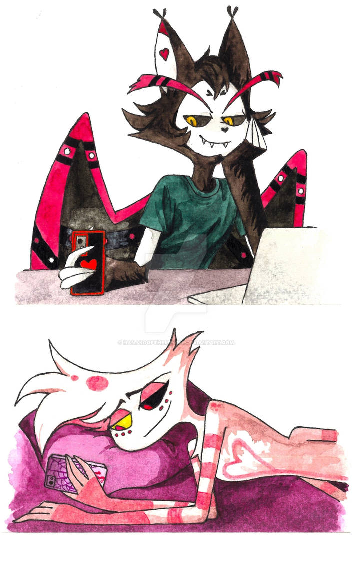 Deviantart Red Texting HuskerDust Texting by hanakoofthejungle on DeviantArt