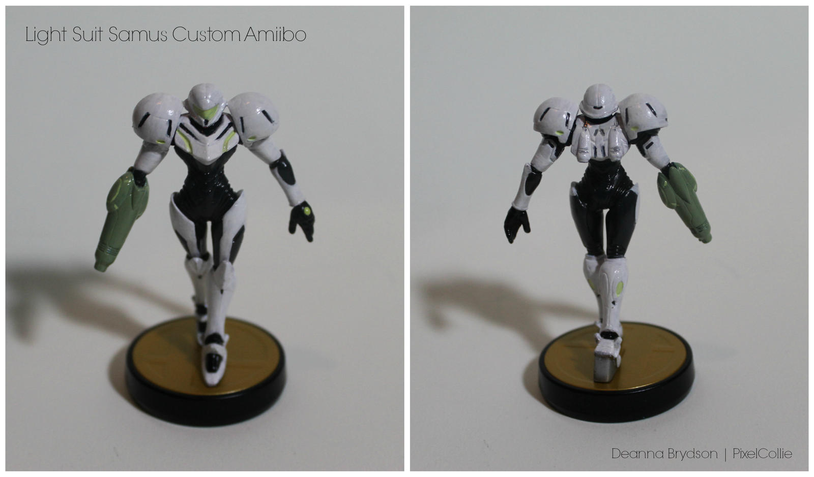 Light Suit Samus Custom Amiibo Figure
