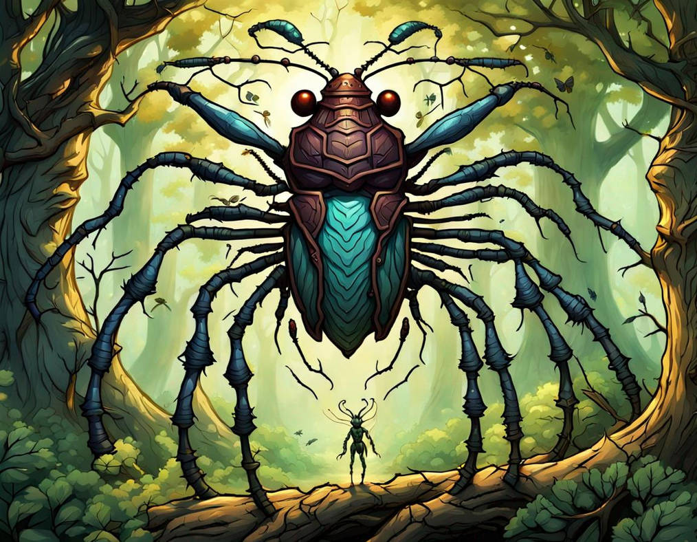 Deviantart Insect King Insect With Six Arms, In Trees Branches, His Hunti by PenderJack on ...