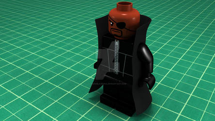 LEGO Nick Fury Complete Movie Ver. w/ coat.