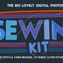 Sewing Embroidery Photoshop Kit