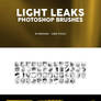 50 Light Leaks Photoshop Brushes