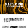 30 Marble Ink Photoshop Brushes
