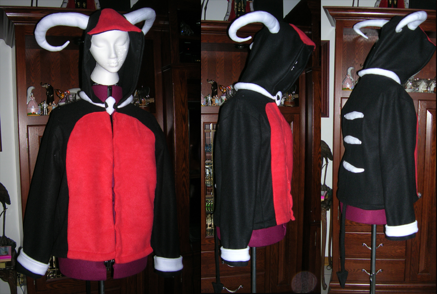 Houndoom Hoodie WIP