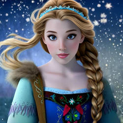 Frozen Princess Anna in real life