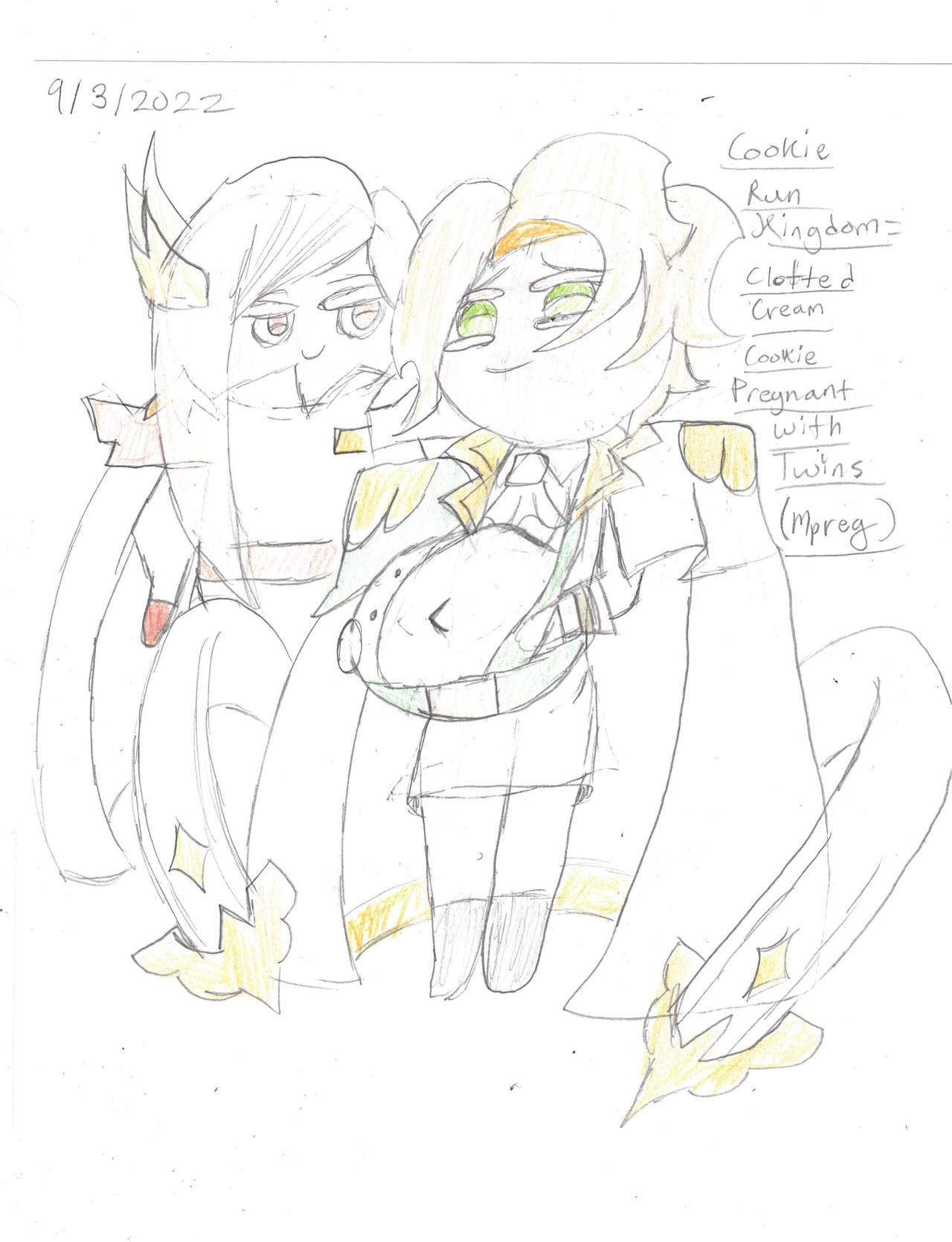 Cookie Run Kingdom Clotted Cream Cookie Pregnant SeikoTakai