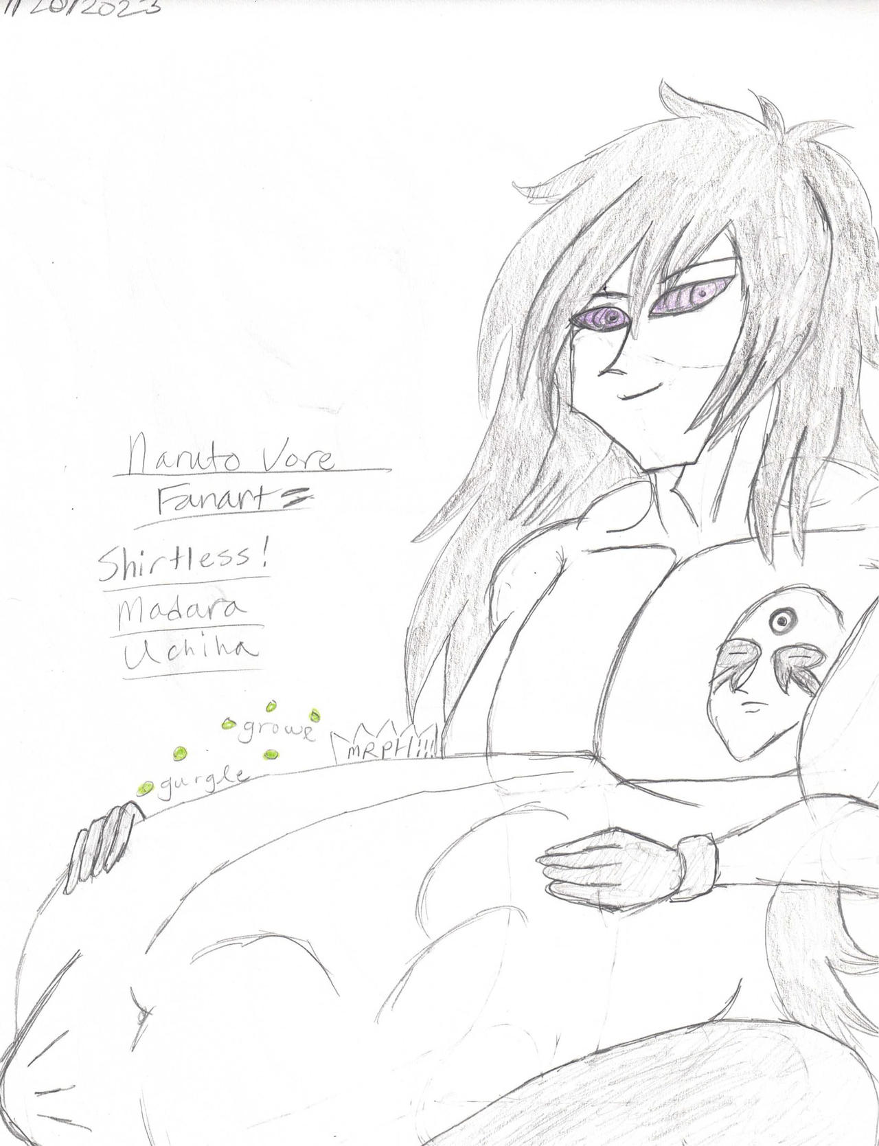 Naruto Vore Fanart Shirtless Madara Uchiha Vore by SeikoTakai on